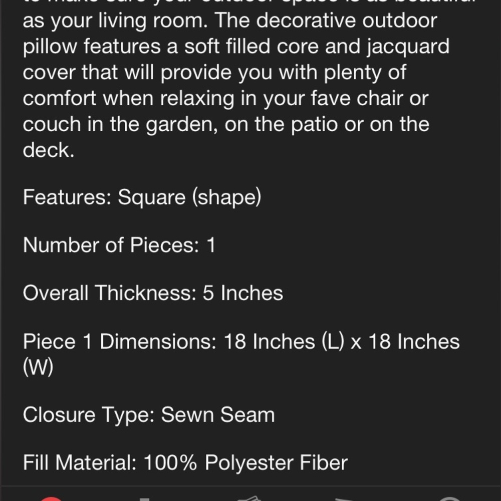 Opal house sun outdoor pillow NEW WITH TAGS - Picture 6 of 6